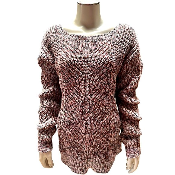 Coldwater Creek Womens Multicolor Knit Sweater M Cotton Acrylic - Picture 1 of 9